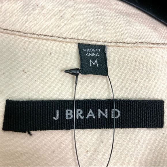 J Brand Oversized Double Pocket Jacket Women’s Size M Denim Boxy Fit Raw Hem - Picture 8 of 11